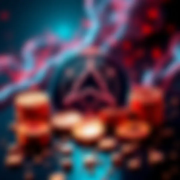 Illustration showing the Cardano logo with coins symbolizing the 350 million ADA investment and projects