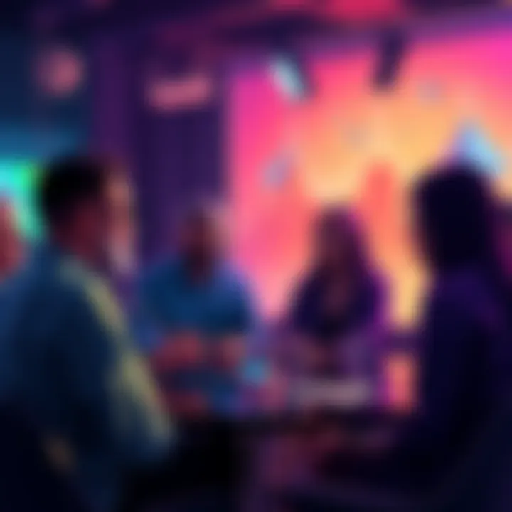 People discussing the latest developments and rumors about Cardano (ADA) in an engaging setting.