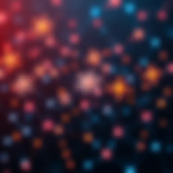 A visual representation of the Cardano Foundation linking different blockchain networks through interconnected nodes and chains.