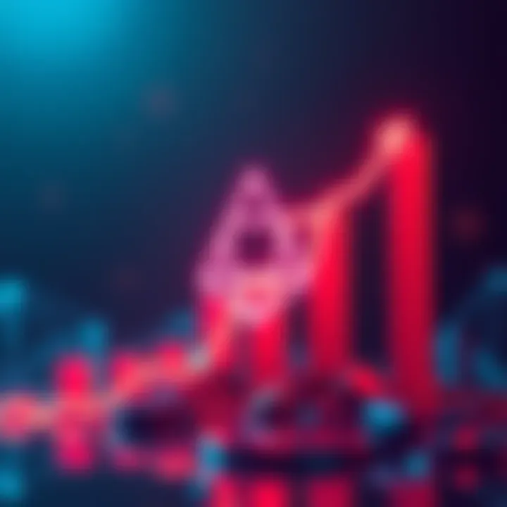 A visual representation of the Cardano logo with an upward growth chart, symbolizing investment potential and community support.