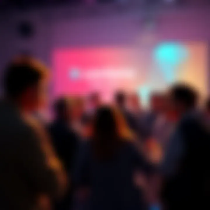 Group of people engaged in discussion at Cardano seminar about NowPayments