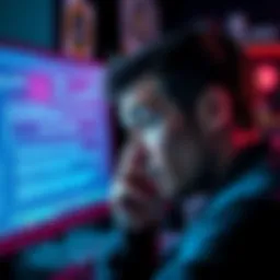 A person looking distressed while viewing a computer screen showing a failed transaction for a stablecoin swap