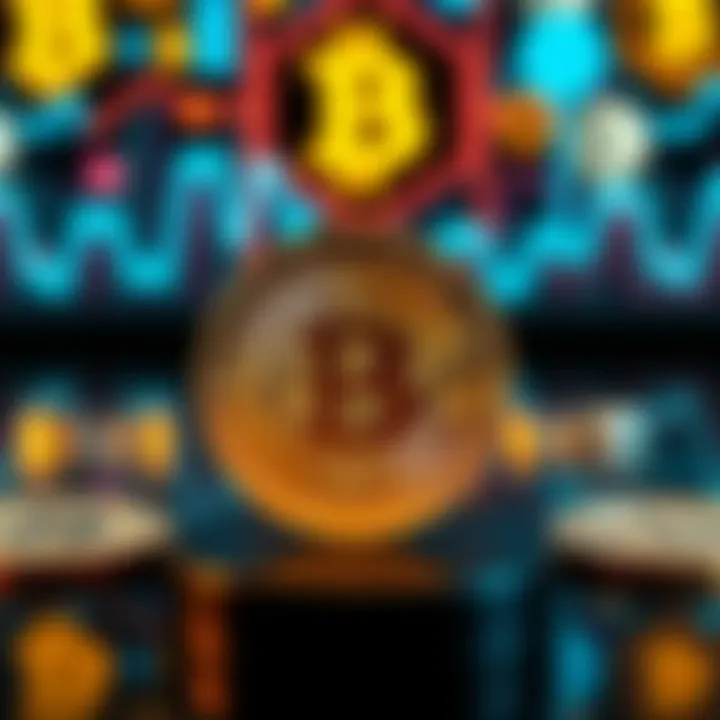 A pristine 2012 Casascius Bitcoin coin, showcasing its unique design and high grade, against a backdrop of digital currency symbols.