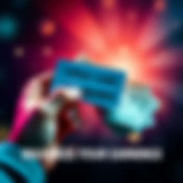 Hands holding cash and a referral code card, symbolizing earning potential with referrals.