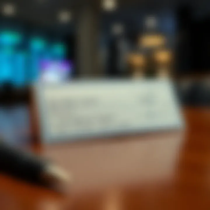 A cashier's check placed on a table with a pen beside it, illustrating a reliable alternative to bank wire transfers.