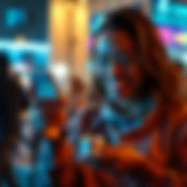 A person smiling while holding a phone displaying a cash-out notification from a money-making app