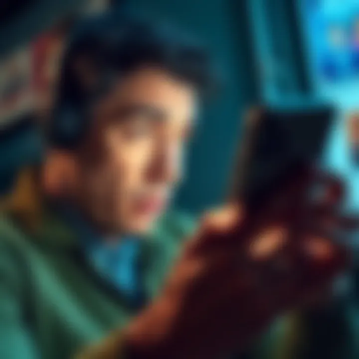 A person worried while looking at their phone, contemplating cashing out a large amount from an app, with dollar bills in view.