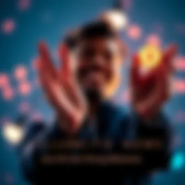 A person joyfully holding a shiny penny in their hand, expressing happiness and excitement over a small personal milestone.