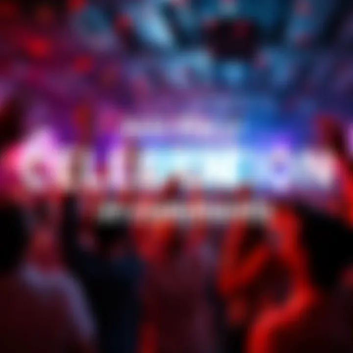 Celebration in Comments People celebrating at a lively online event with confetti and excitement in the comments section