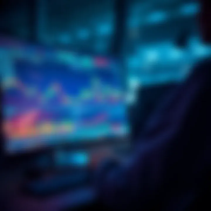 A person analyzing data and charts related to prediction markets on a computer screen, symbolizing new investment opportunities.