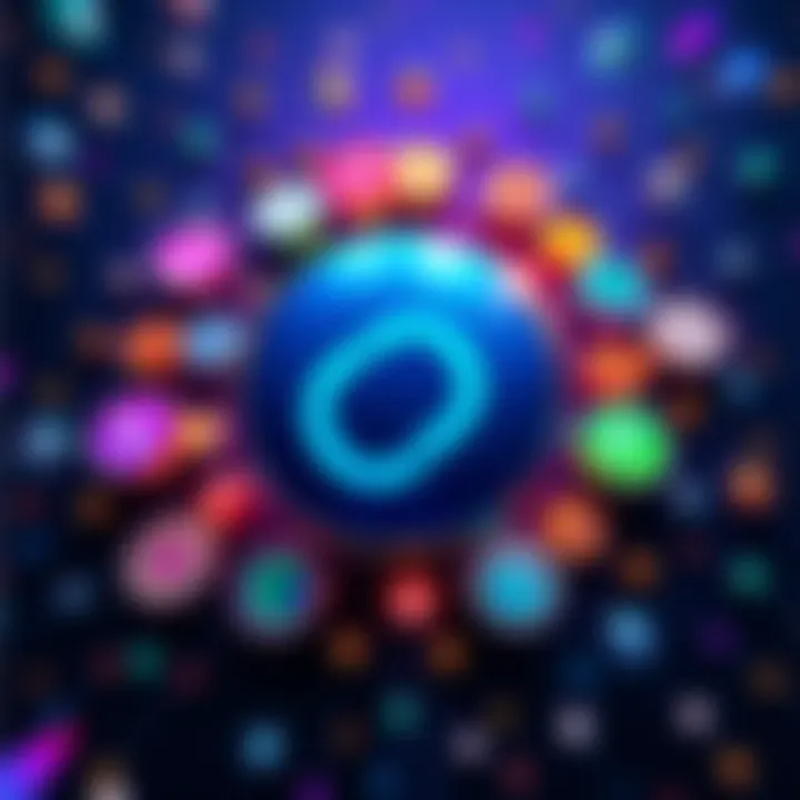 Chainlink Altcoin Rewards Illustration showing Chainlink logo with various altcoin symbols surrounding it, signifying the new rewards strategy for network participants.