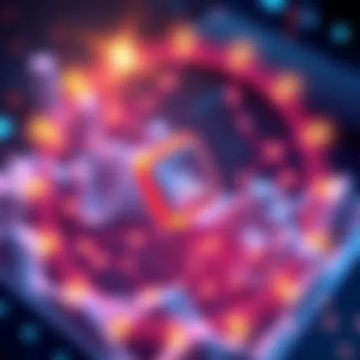 Illustration showing Chainlink's integration of accurate data into smart contracts, emphasizing its role in enhancing decentralized applications.