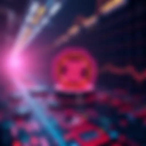 Illustration of Chainlink logo with symbols representing market data, proof of reserves, and security for stablecoins.