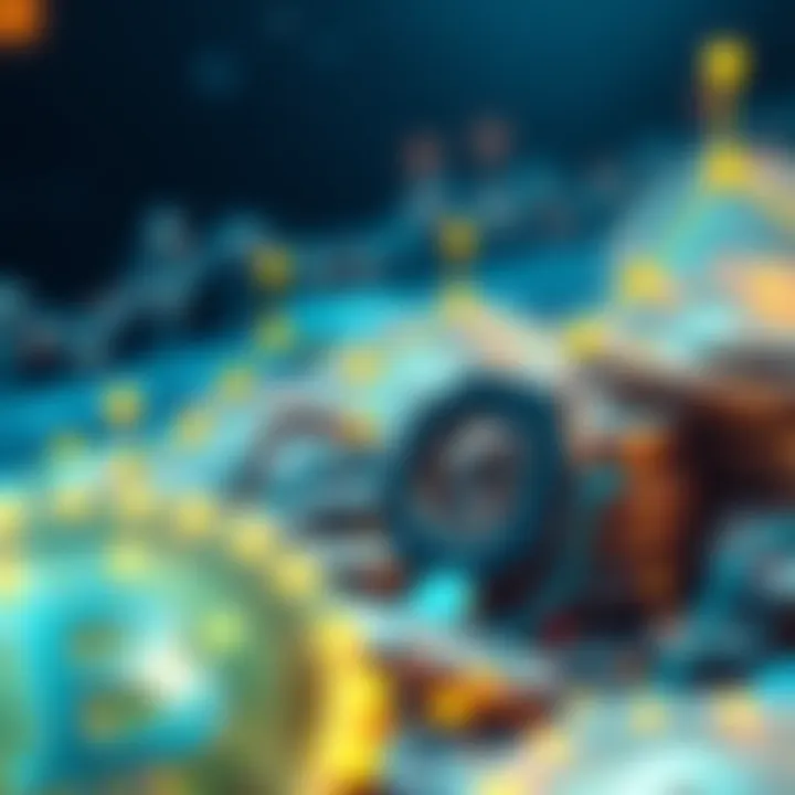 Visual representation of increasing Chainlink wallets holding thousands of tokens, showing rising numbers and market confidence.