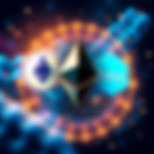 Illustration showing logos of Ethereum and Base surrounded by chains representing decentralization issues.