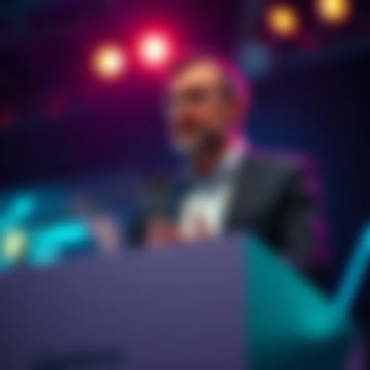 Charles Hoskinson at a podium discussing Cardano's future and potential recovery strategies