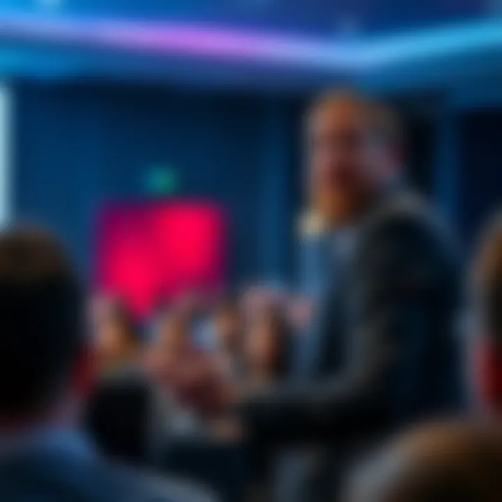 Charles Hoskinson confidently addresses the audience, reassuring them of his commitment to the cryptocurrency community.