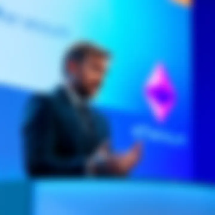 Charles Hoskinson giving a talk about Ethereum's issues and future opportunities