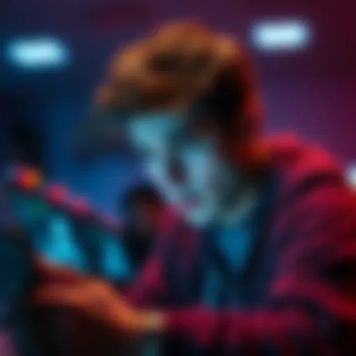 A person looking frustrated while trying to access an online chat feature on their device