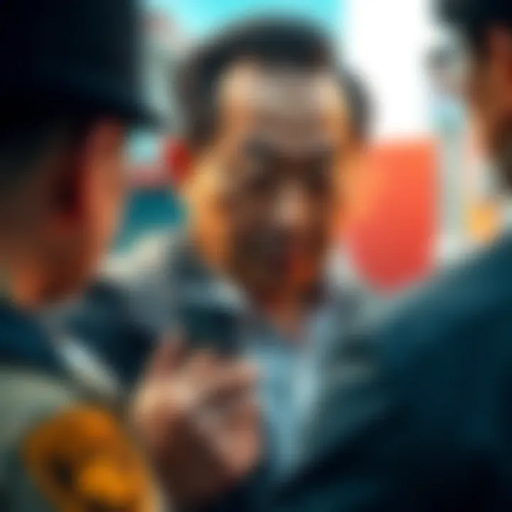 Billionaire Chen Zhi being escorted by authorities during extradition