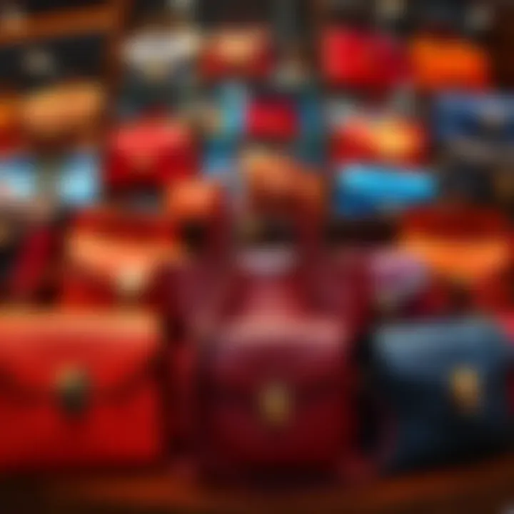 An elegant display of various stylish bags highlighting personal expression and fashion choices.