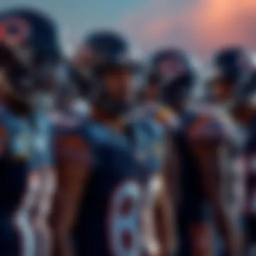 Chicago Bears players showing disappointment after a recent loss