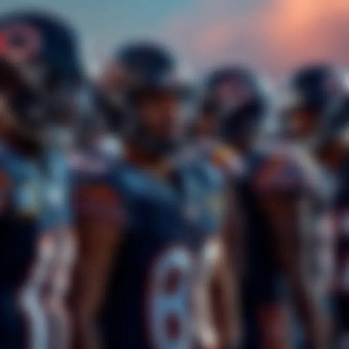 Bears players looking disappointed Chicago Bears players showing disappointment after a recent loss