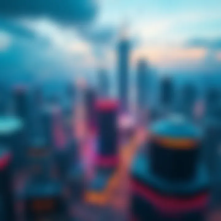 A futuristic cityscape symbolizing China's lead in AI and Web3 technology.