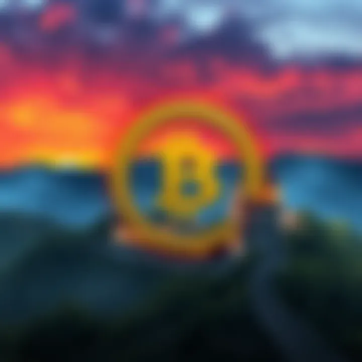 A graphic showing a broken cryptocurrency coin symbol with the Great Wall of China in the background