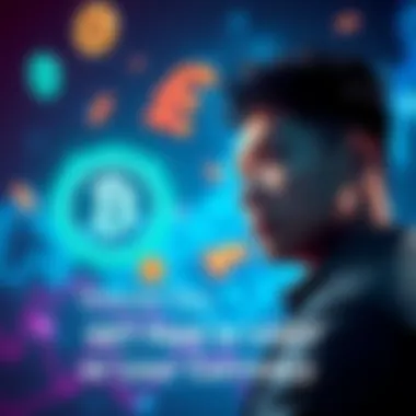 A person contemplating whether to be paid in USDT or local currency, with currency symbols showing both options