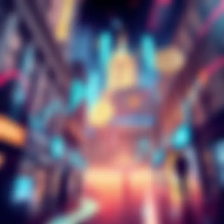 Clarity Act Regulation on Crypto Illustration showing Wall Street with financial charts and symbols representing cryptocurrency regulation and clarity in the market