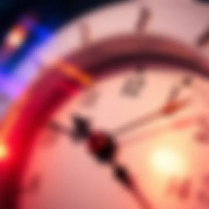 A close-up of a clock with its hands appearing blurred, symbolizing the fast passage of time.