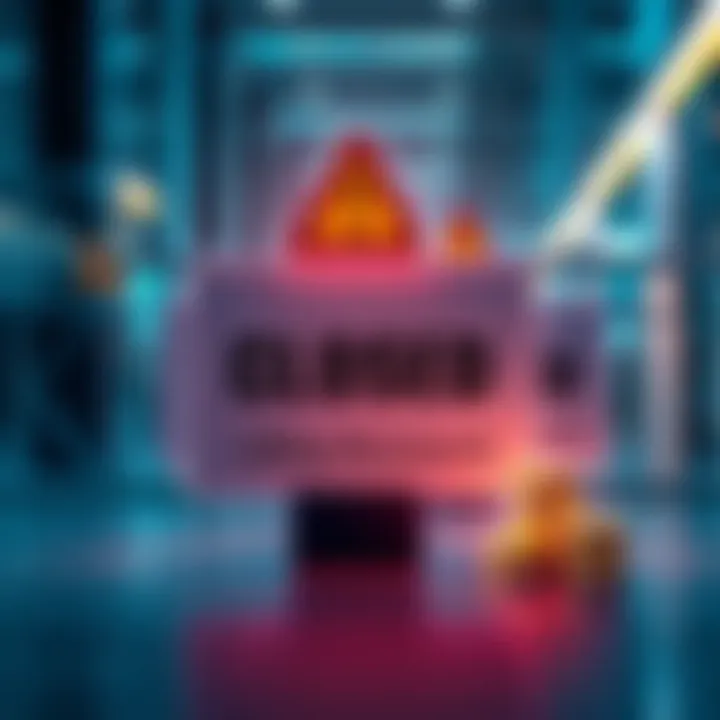 Closed Revolut Ultra Account A graphic showing a closed Revolut Ultra account with warning signs and symbols of legal funds and gold sales, signifying account issues.