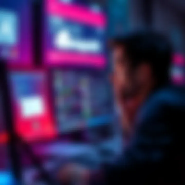 A frustrated person looking at a computer screen showing error messages related to cloud points redemption.