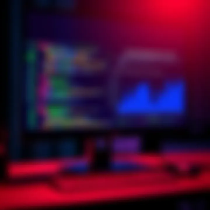 A computer screen displaying code with graphs showing commit numbers and total code size, illustrating the difference between the two metrics.