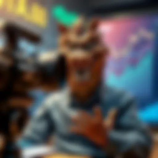 Coffeezilla in front of a camera discussing STRC's money market claims, with charts and graphs in the background