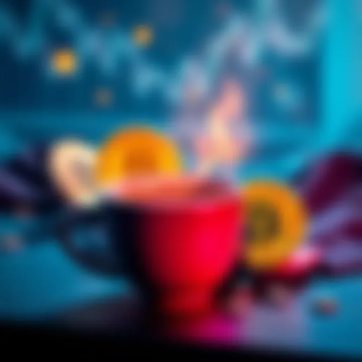 A graphic showing Coffeezilla discussing Bitcoin investment flaws with a coffee cup and Bitcoin symbols in the background.