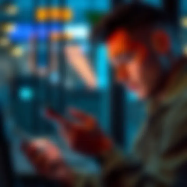 Coinbase ACH Transfer Delay A frustrated person looking at their phone while waiting for a Coinbase ACH transfer to process