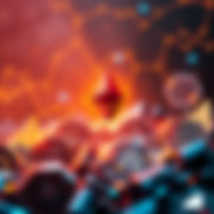 A visual representation of Ethereum staking and Coinbase's influence