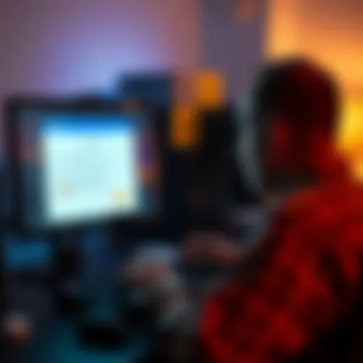 Person looking at a computer screen showing a Coinbase account with Bitcoin balance, considering selling or holding their crypto investment.