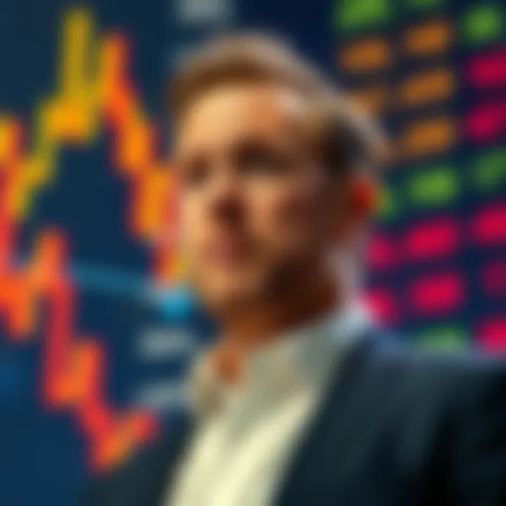 Brian Armstrong, CEO of Coinbase, selling a large amount of COIN shares with a stock market background showing declining prices.