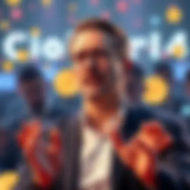 The Chief Legal Officer of Coinbase speaking on the latest developments regarding the Stablecoin Yield Clarity Act, surrounded by digital currency visuals.