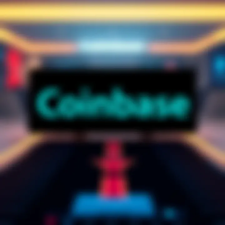 Coinbase job cuts announcement A graphic showing the Coinbase logo with a downward arrow, symbolizing job cuts and organizational changes towards intelligence.