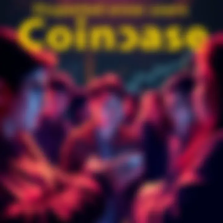 Graphic representation of dissatisfied Coinbase users sharing their complaints online