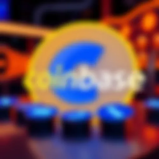 The Coinbase logo displayed alongside icons representing sending and withdrawing funds, highlighting the concern over uniform limits.