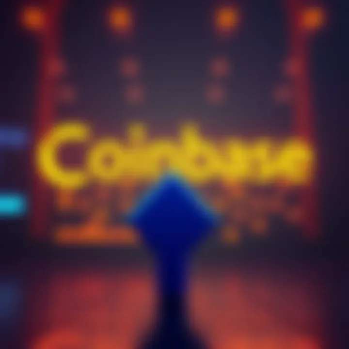 Coinbase Workforce Reduction A graphic showing a Coinbase logo with a downward arrow representing job cuts and focus on AI technology