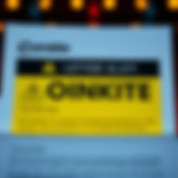 A close-up of a warning letter from Coinkite alerting about possible data breach risks, with text showing concerns over personal information security.