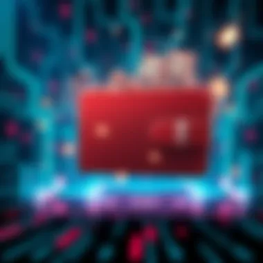 Illustration of a digital wallet with funds being transferred into it, symbolizing hackers consolidating stolen money into one location.