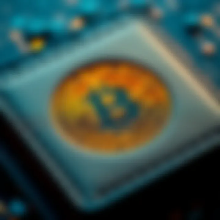 A close-up view of a Coldcard wallet showing the Bitcoin logo, symbolizing the recent security concerns around its use.