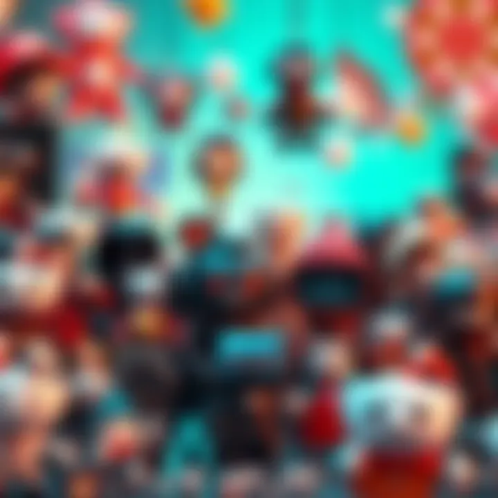 A display of various collectible avatars and digital assets representing NFTs, highlighting concerns after Reddit Vaults closure.